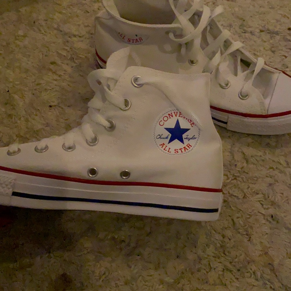 High top white converse